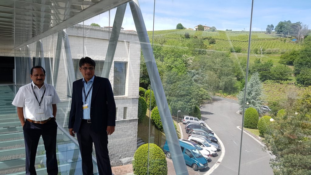 Rajeev Okhandiar, President & Rachit Kumar, Regional Sales Manager of Indaux India.